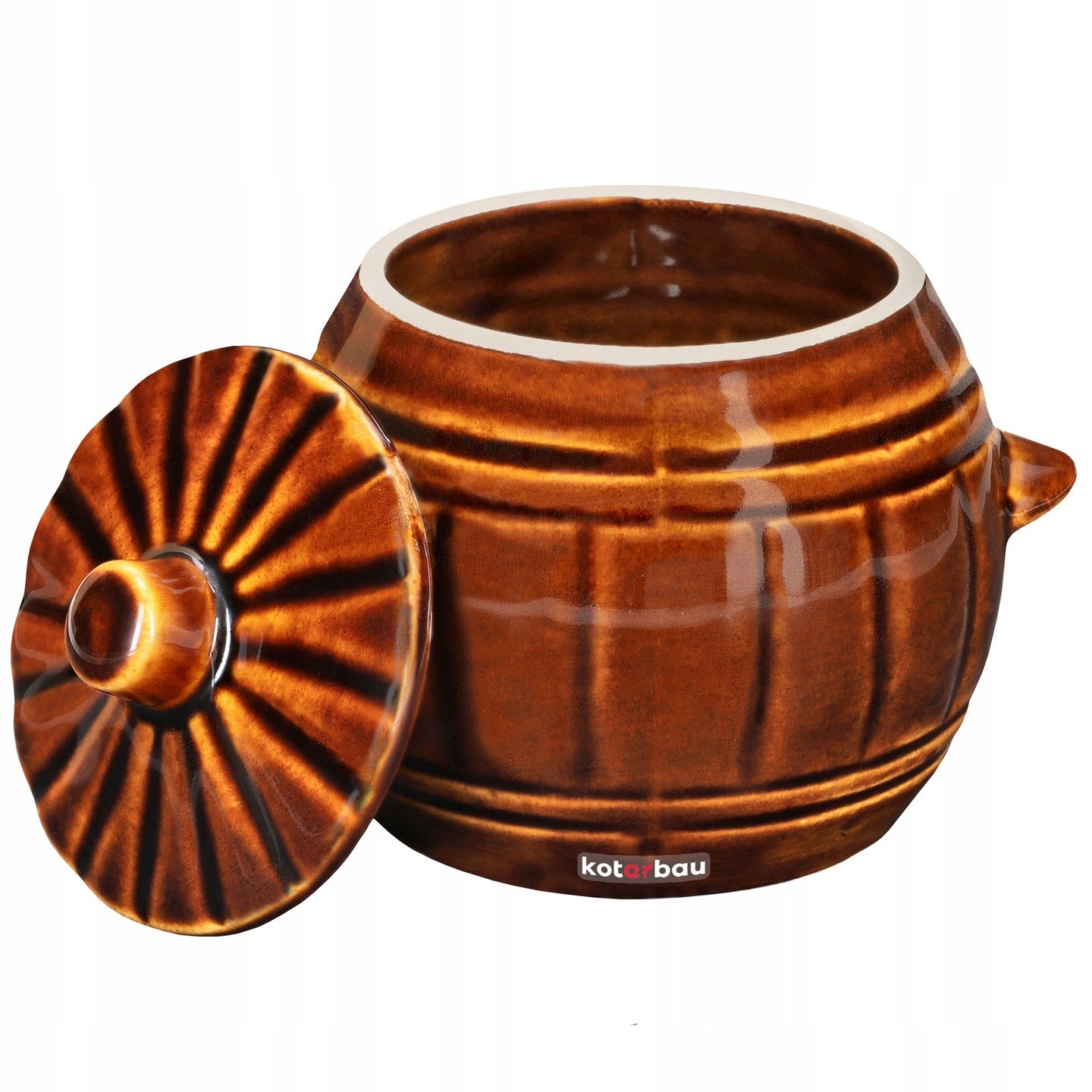 STONEWARE CERAMIC BARREL 1L STONEWARE POT FOR PICKING CUCUMBER CABBAGE