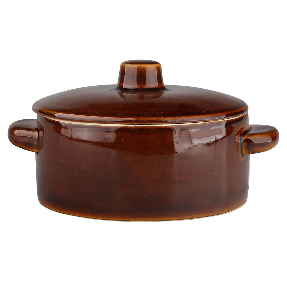 STONEWARE POT STRAIGHT Q16 FOR LARD WITH LID HOME KITCHEN Manufacturer code 050200374
