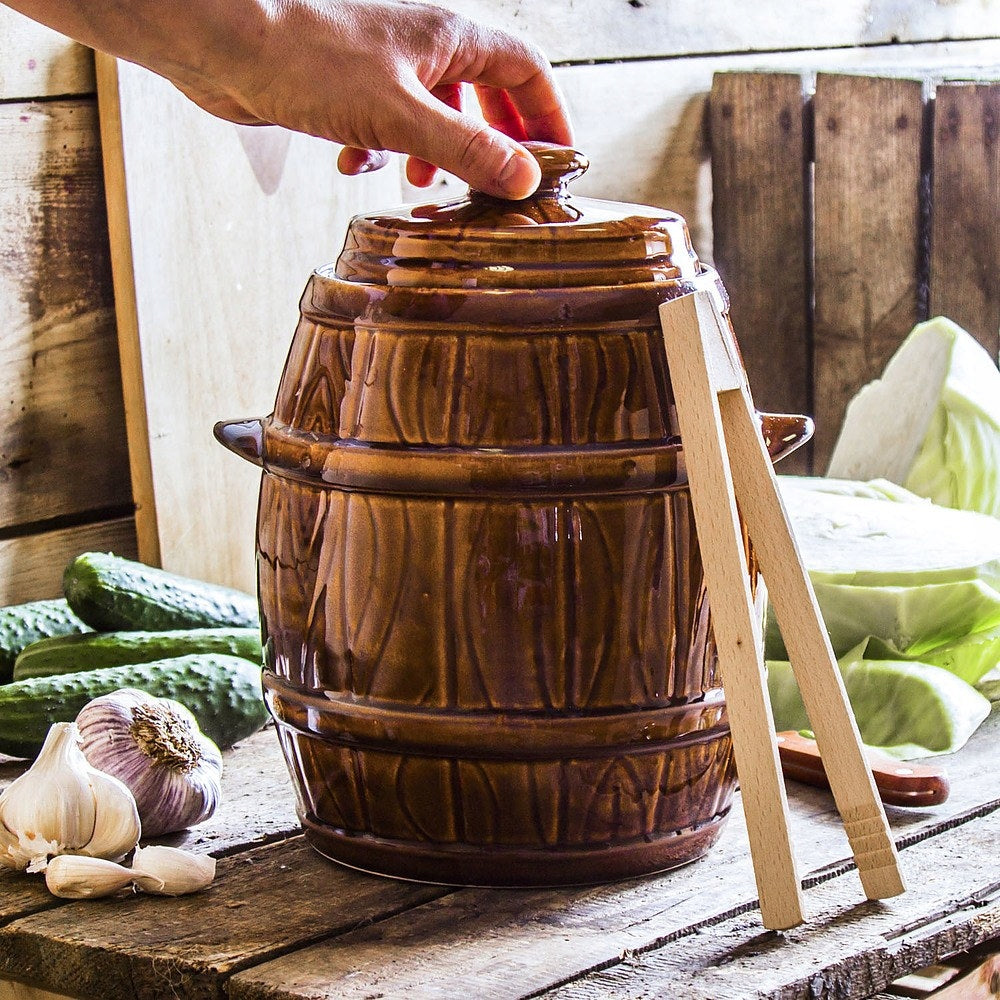STONEWARE POT barrel for pickling cabbage 5 l K3 Capacity 5 l