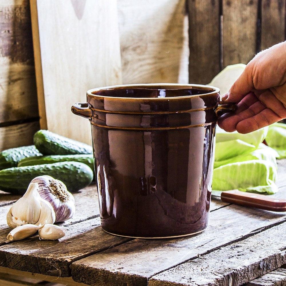 STONEWARE POT barrel for sauerkraut 2 l K3 Capacity 2 l