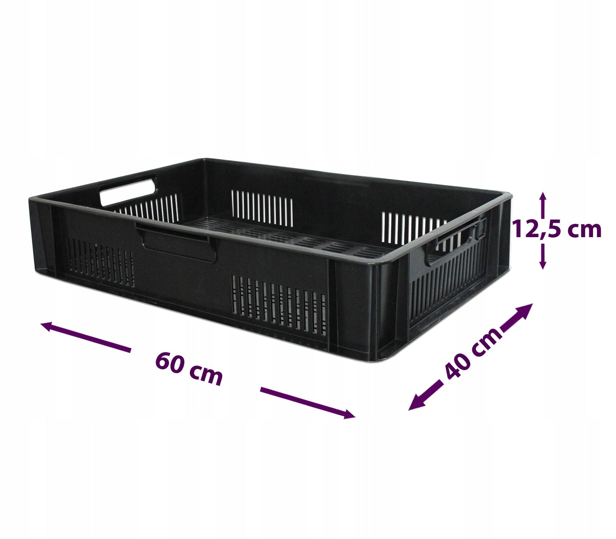 STORAGE BOX TRANSPORT CONTAINER TRANSPORT PLASTIC 40x12,5x60CM Packaging status original