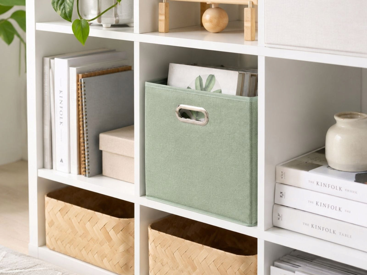 STORAGE BOX container with holder 31x31 cm ORGANIZER for gadgets Brand 5five Simply Smart