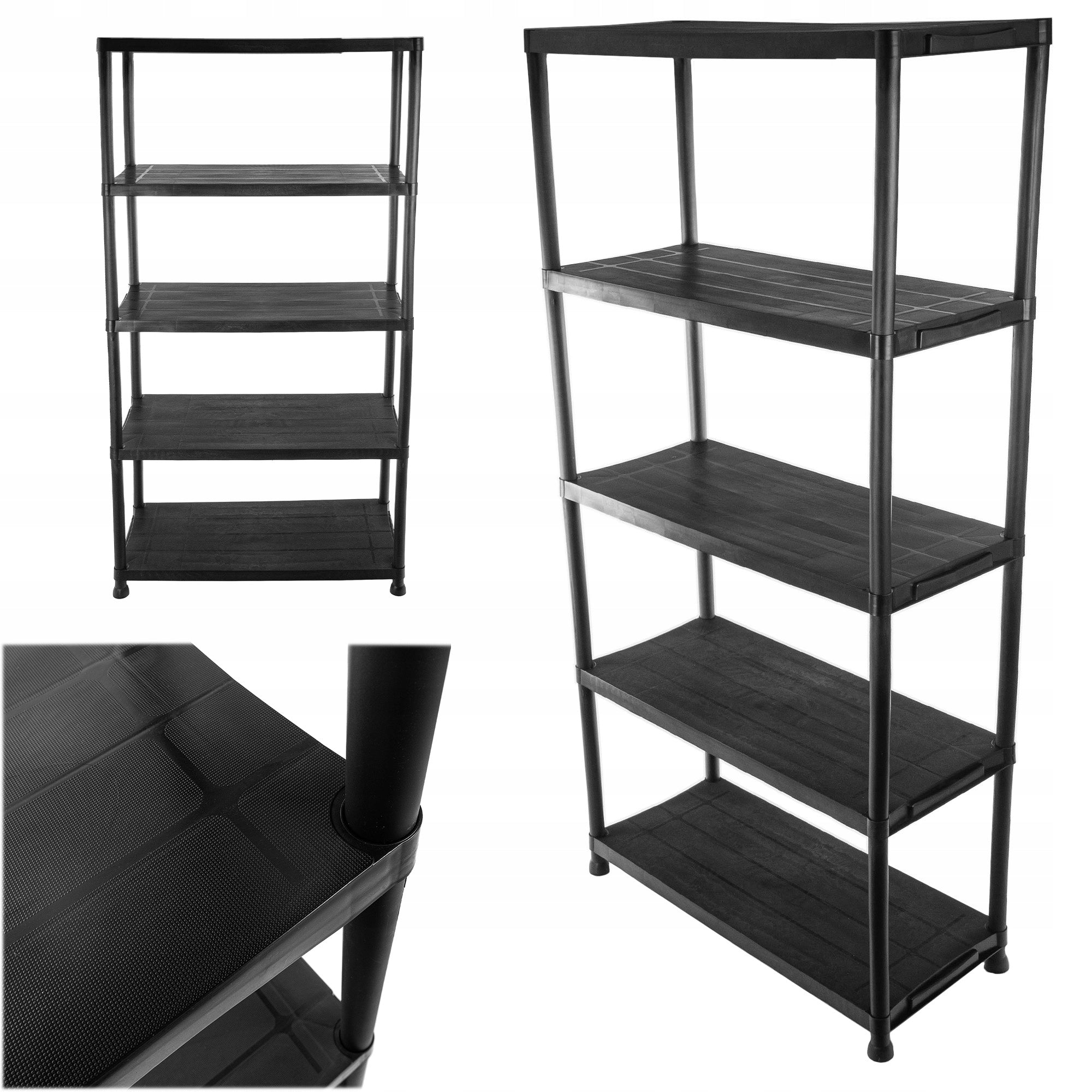 STORAGE RACK 180x90x40 cm 175 kg GARAGE 5-LEVEL FOR BASEMENT SHELF