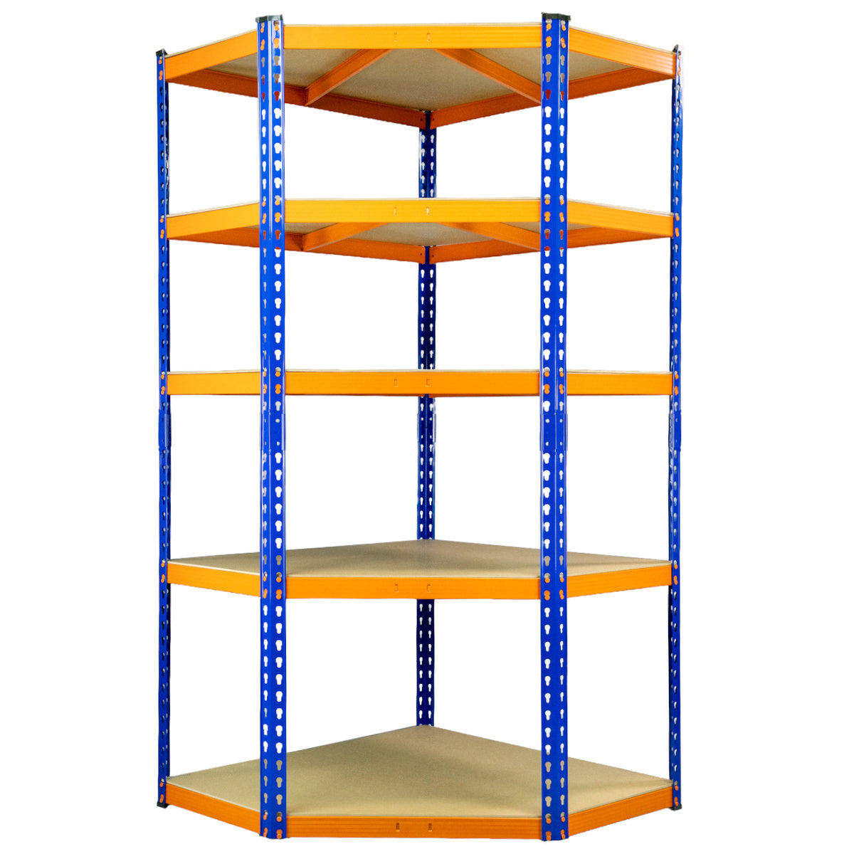 STORAGE RACK CORNER METAL STRONG FOR GARAGE LACQUERED 5X265 KG Packaging status original