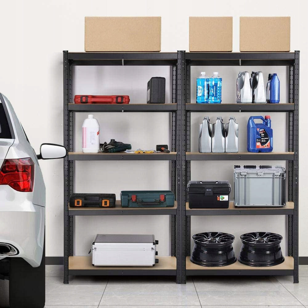 STORAGE RACK METAL PRESSED GARAGE ZINC BLACK 2in1 150x75 625kg Manufacturer code 324127MG