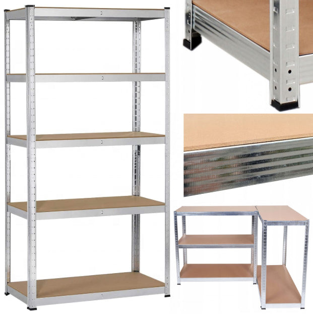 STORAGE RACK METAL WARDROBE SHELF MDF 875 KG 180x90x40 CM