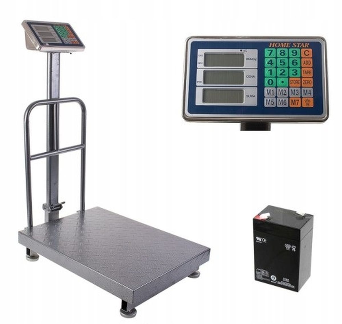 STORAGE SCALE 150 KG WITH SHOP BAG BACKREST 30x40CM
