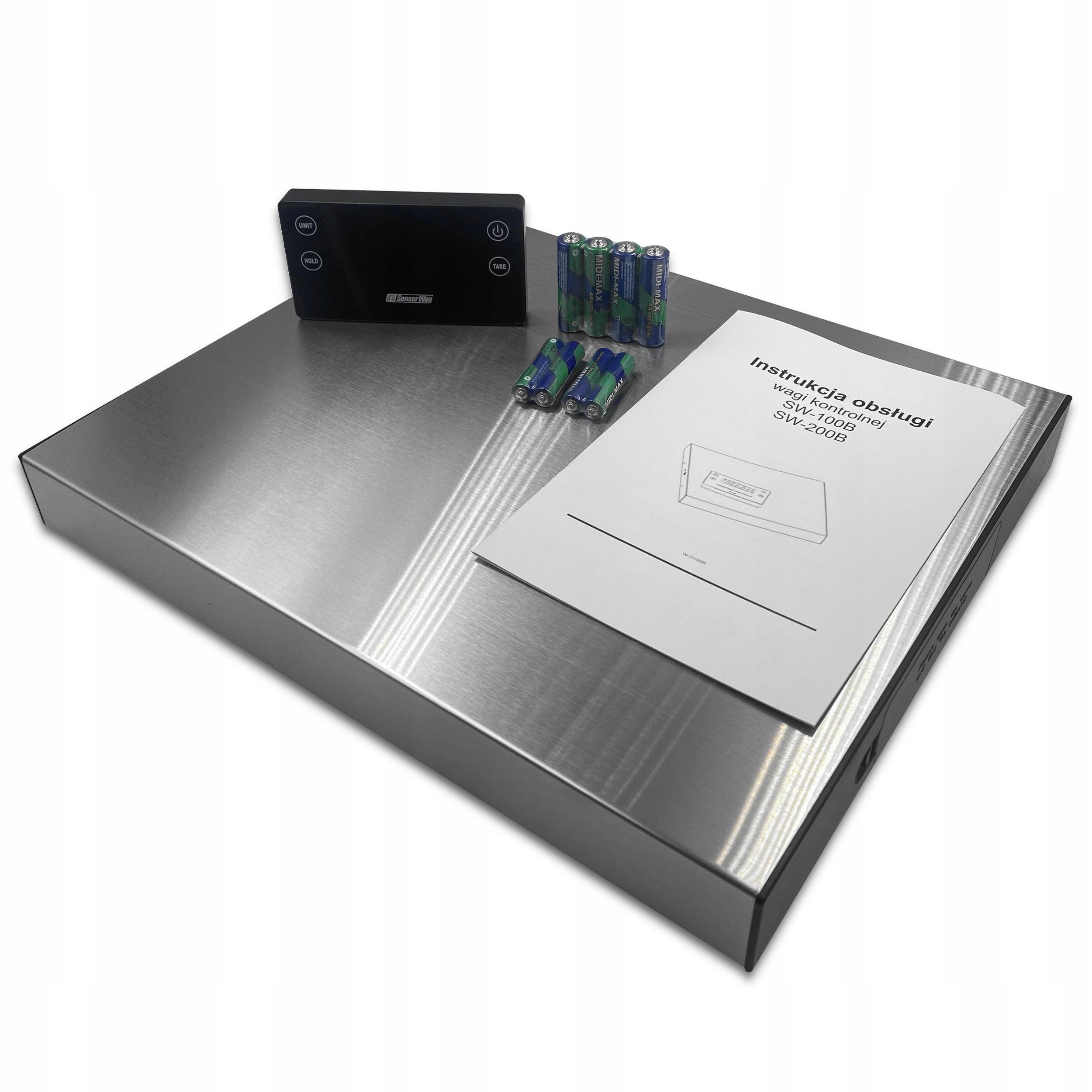 STORAGE SCALE FOR PACKAGES 100kg 29X35CM WIRELESS PLATFORM Product weight with unit packaging 5 kg