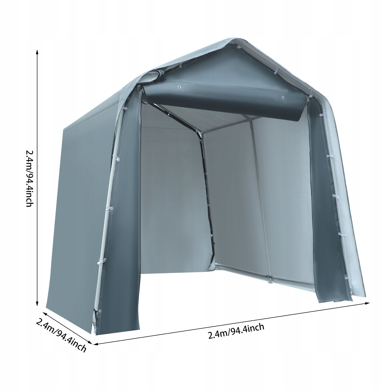 STORAGE TENT 2.4*2.4M GARAGE TENT WATERPROOF OUTDOOR STORAGE SHED Manufacturer code 297804