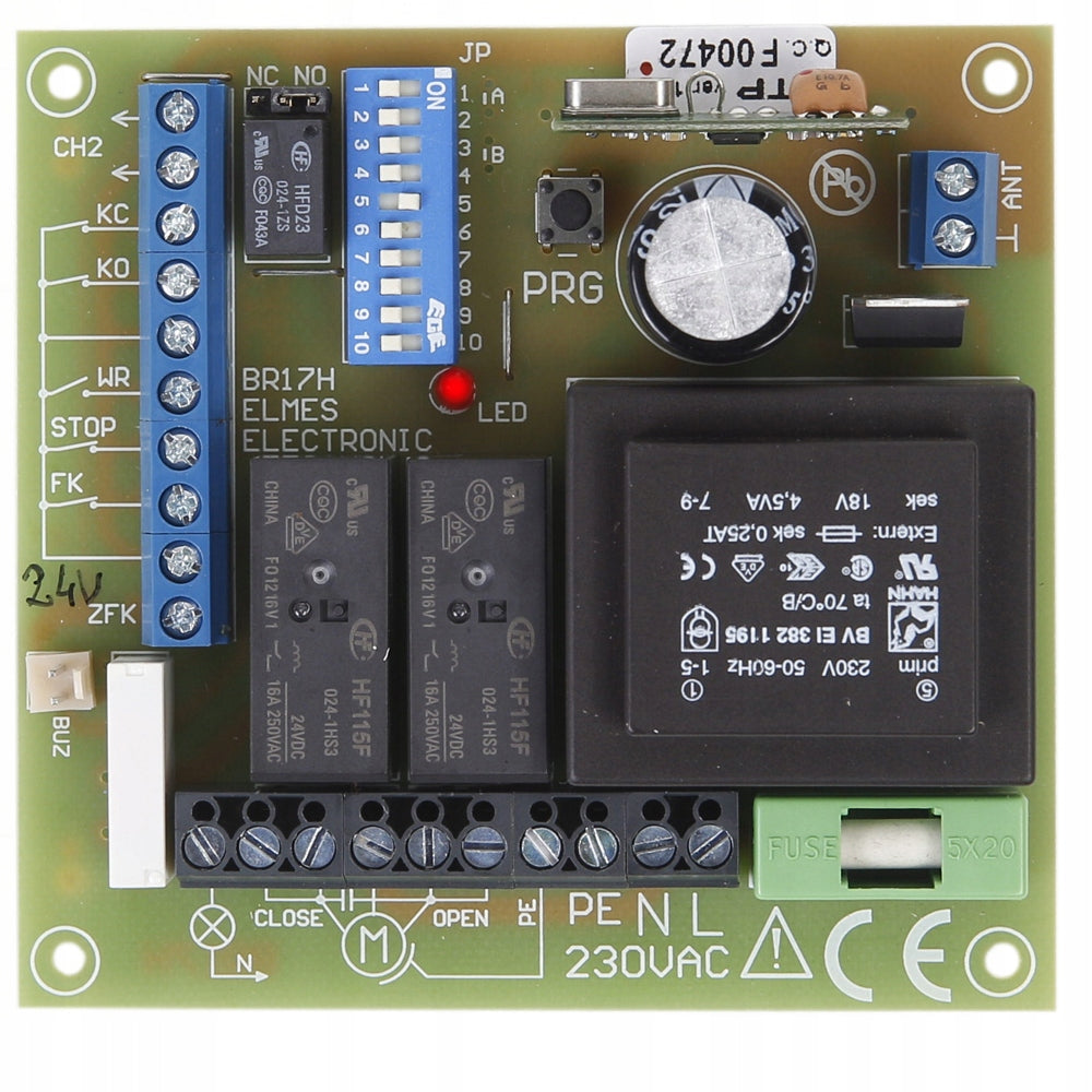 STP - controller for one sliding gate with motor on 230VAC - ELMES