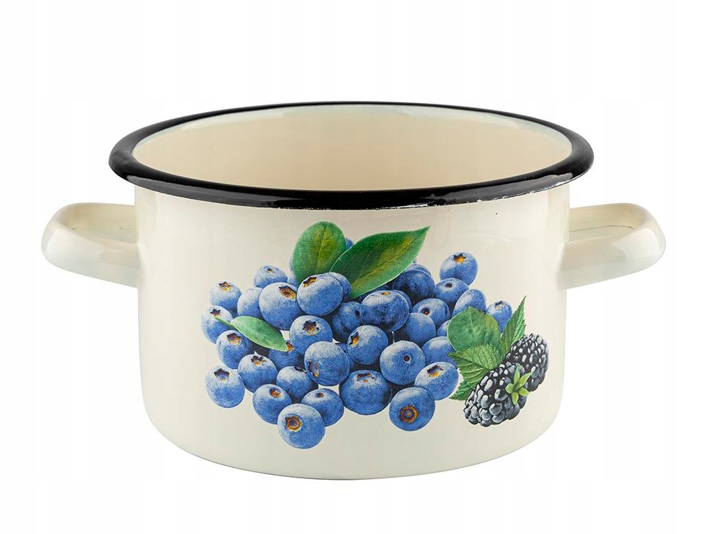STRAIGHT ENAMEL POT 20 CM 4,5 L EMALIA PLESZEW INDUCTION GAS