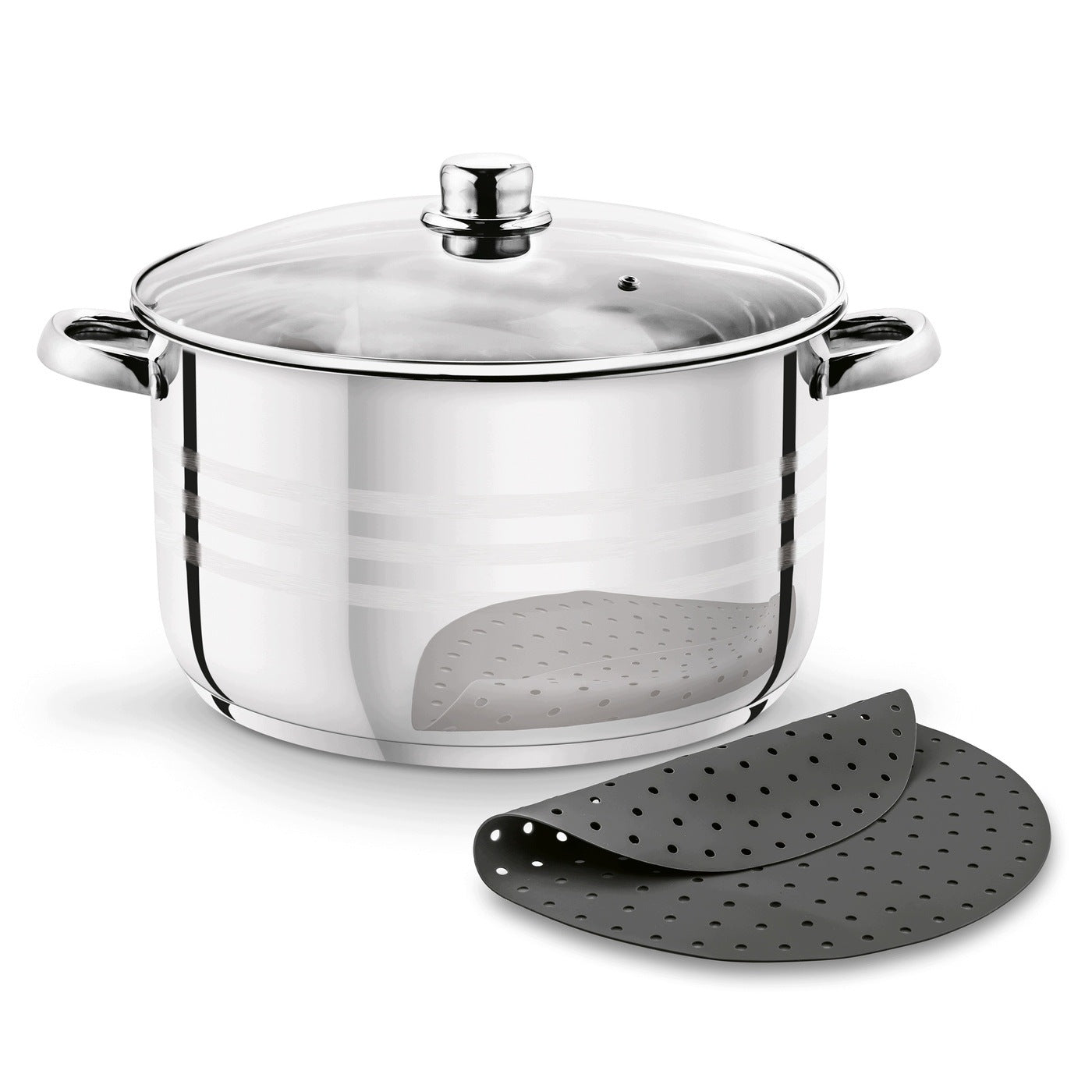 STRAIGHT POT Steel HIGH with Refill for COOKING JARS Large Tadar 12L