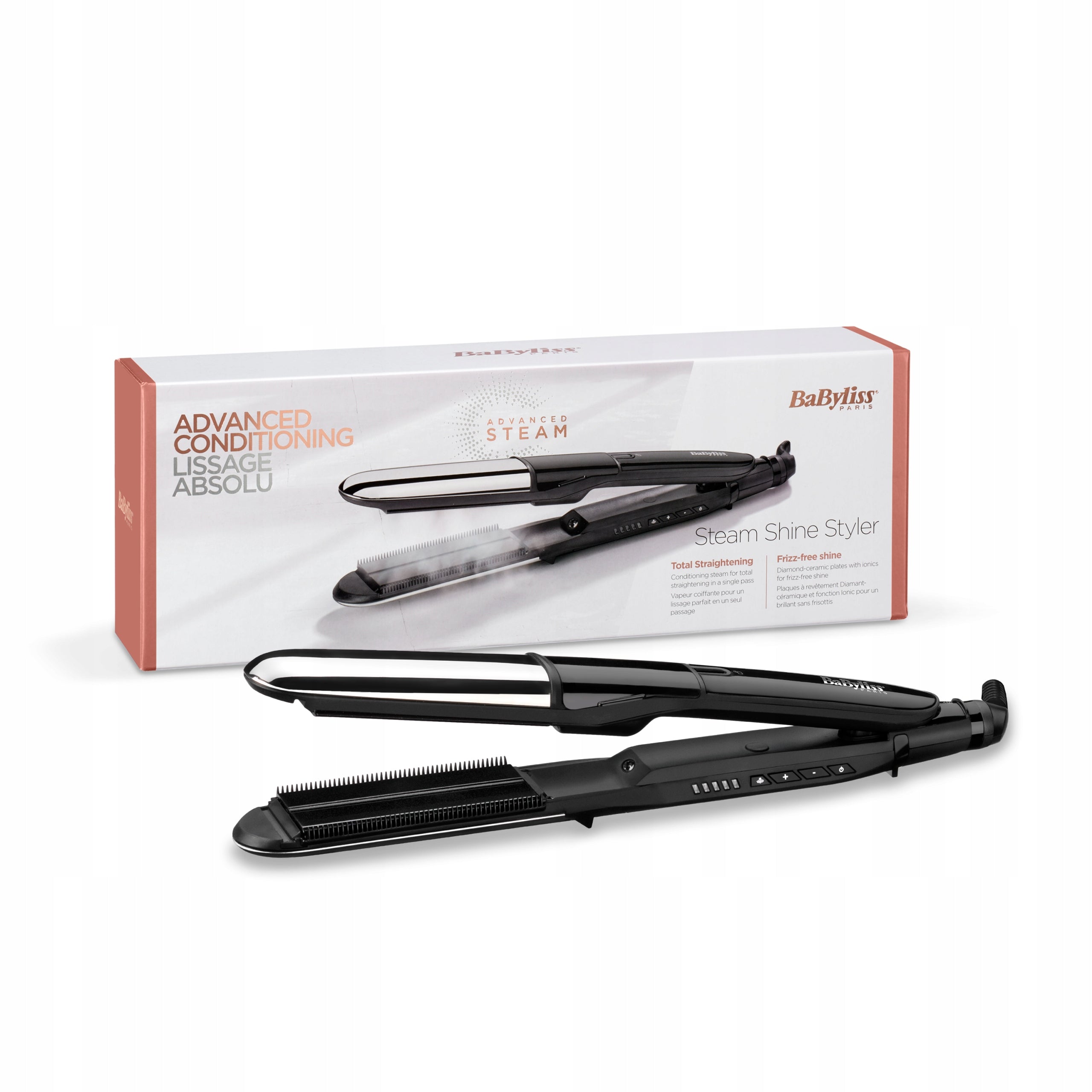 STRAIGHTENER BABYLISS ST496E STEAM MIST STYLER