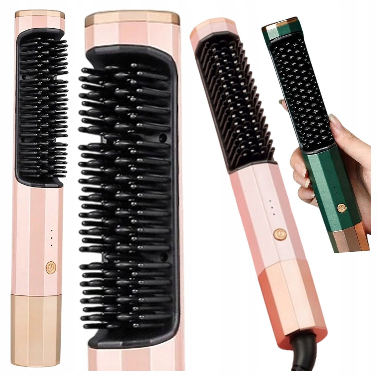 STRAIGHTENING BRUSH FOR STRAIGHTENING HAIR MODELING J0NIZATION ADJUSTMENT