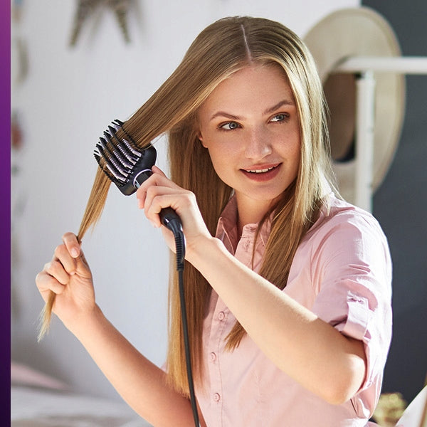 STRAIGHTENING BRUSH PHILIPS STRAIGHTENER WITH IONIZATION FOR HAIR THERMOBRUSH Brand Philips