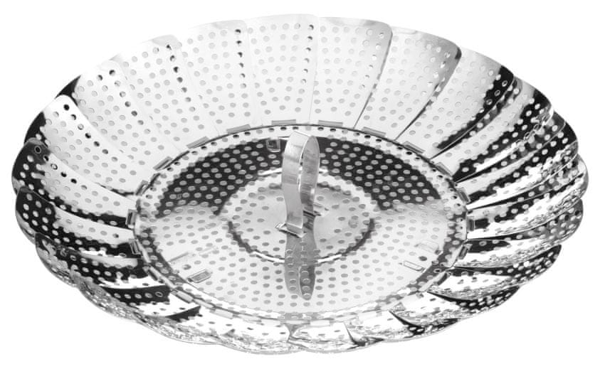 STRAINER Basket STEAMING Cartridge in K3 Steel Dominant color silver/gray