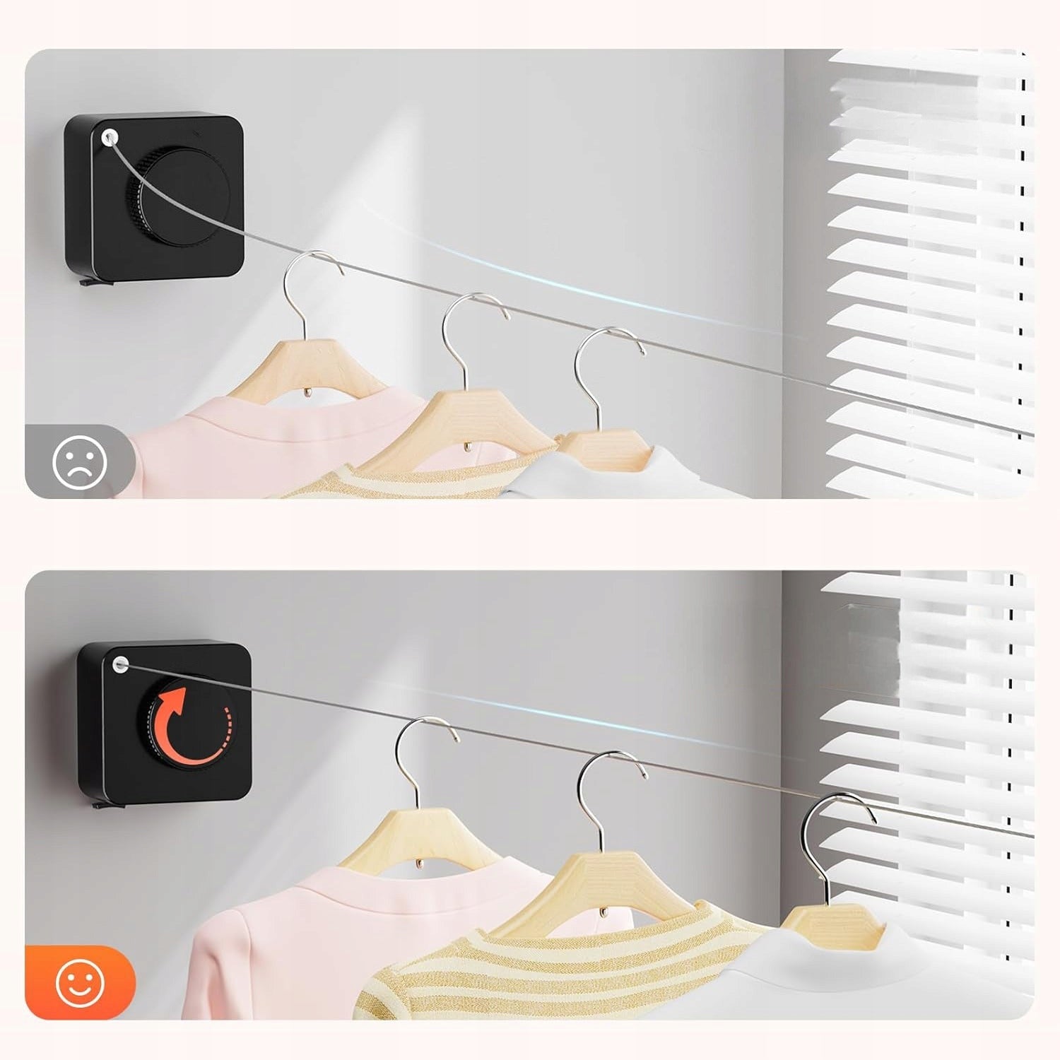STRING CORD STEEL STRETCH WALL FOR CLOTHES LAUNDRY UNDERWEAR 4,6M Product weight with unit packaging 0.46 kg