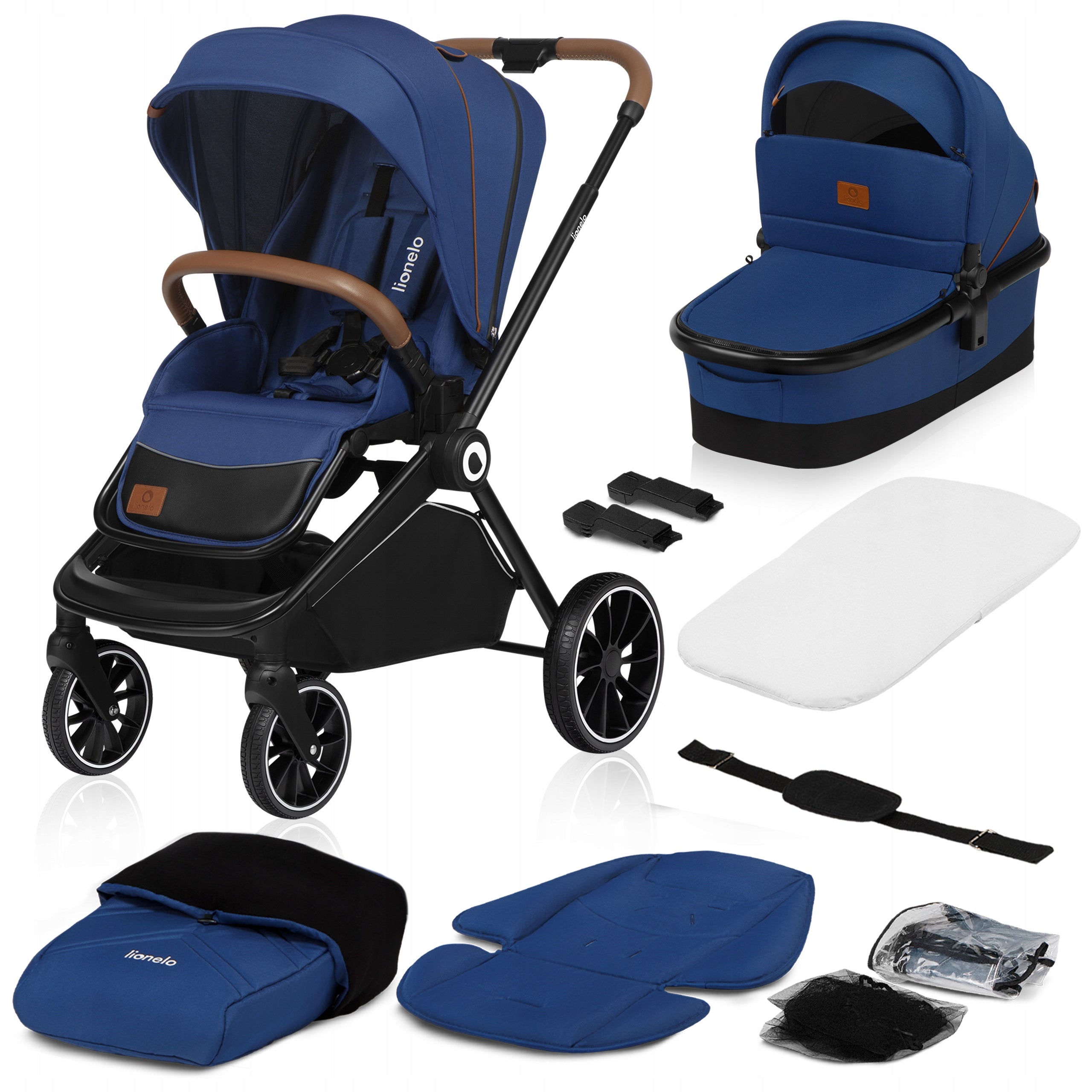 STROLLER 2in1 Lightweight Stroller Gondola Front Rear Lionelo Mica
