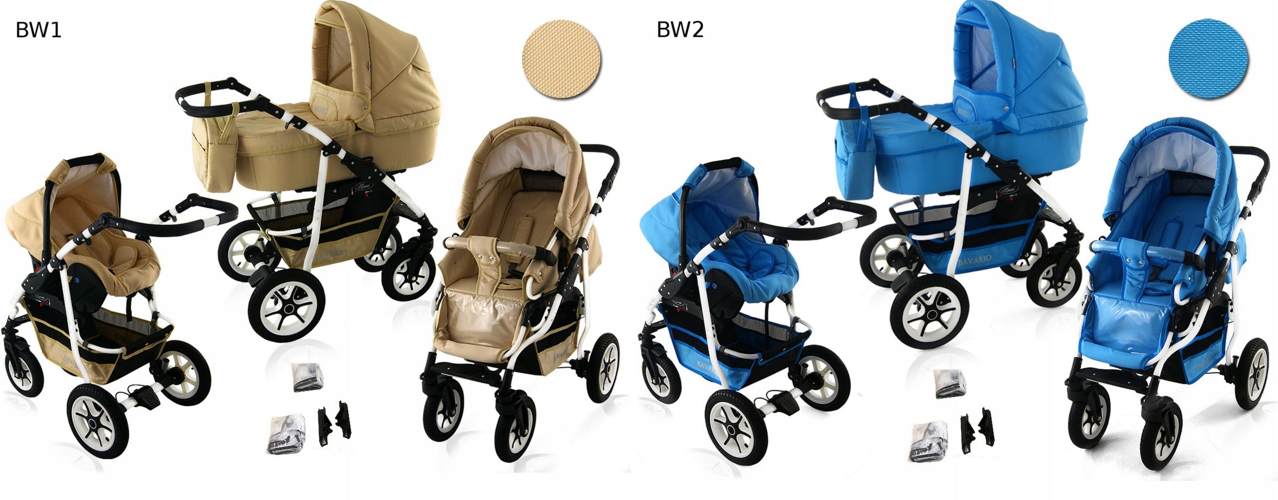STROLLER 3IN1 STROLLERS BAVARIO DEEP SPA KRASNAL Brand Krasnal
