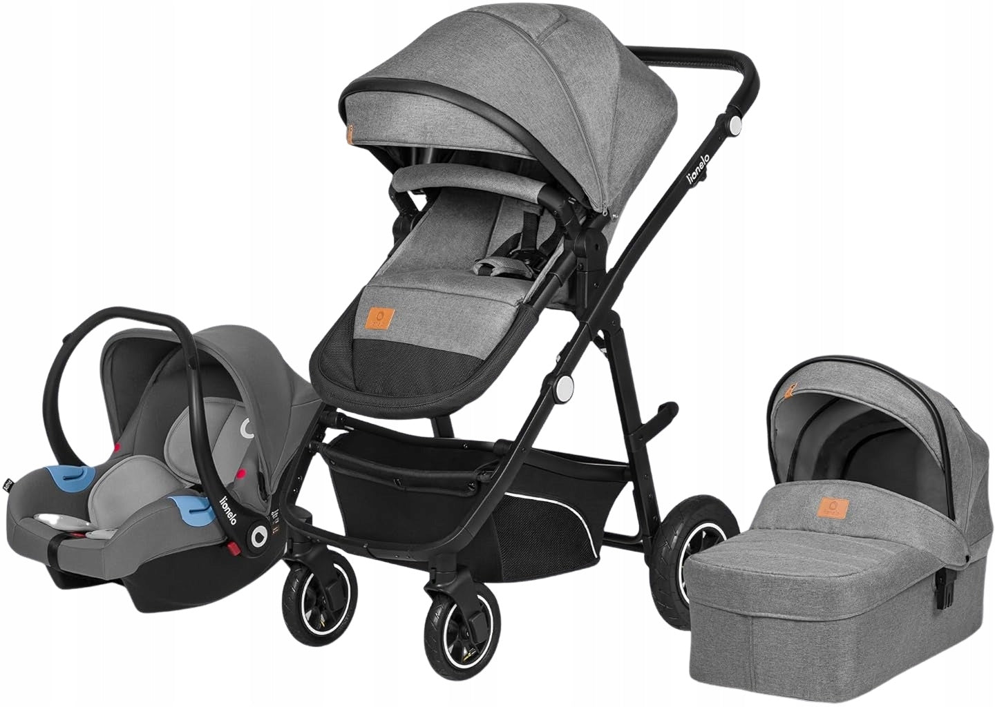 STROLLER 3in1 Lionelo BIANKA Stroller Gondola Seat Brand Lionelo