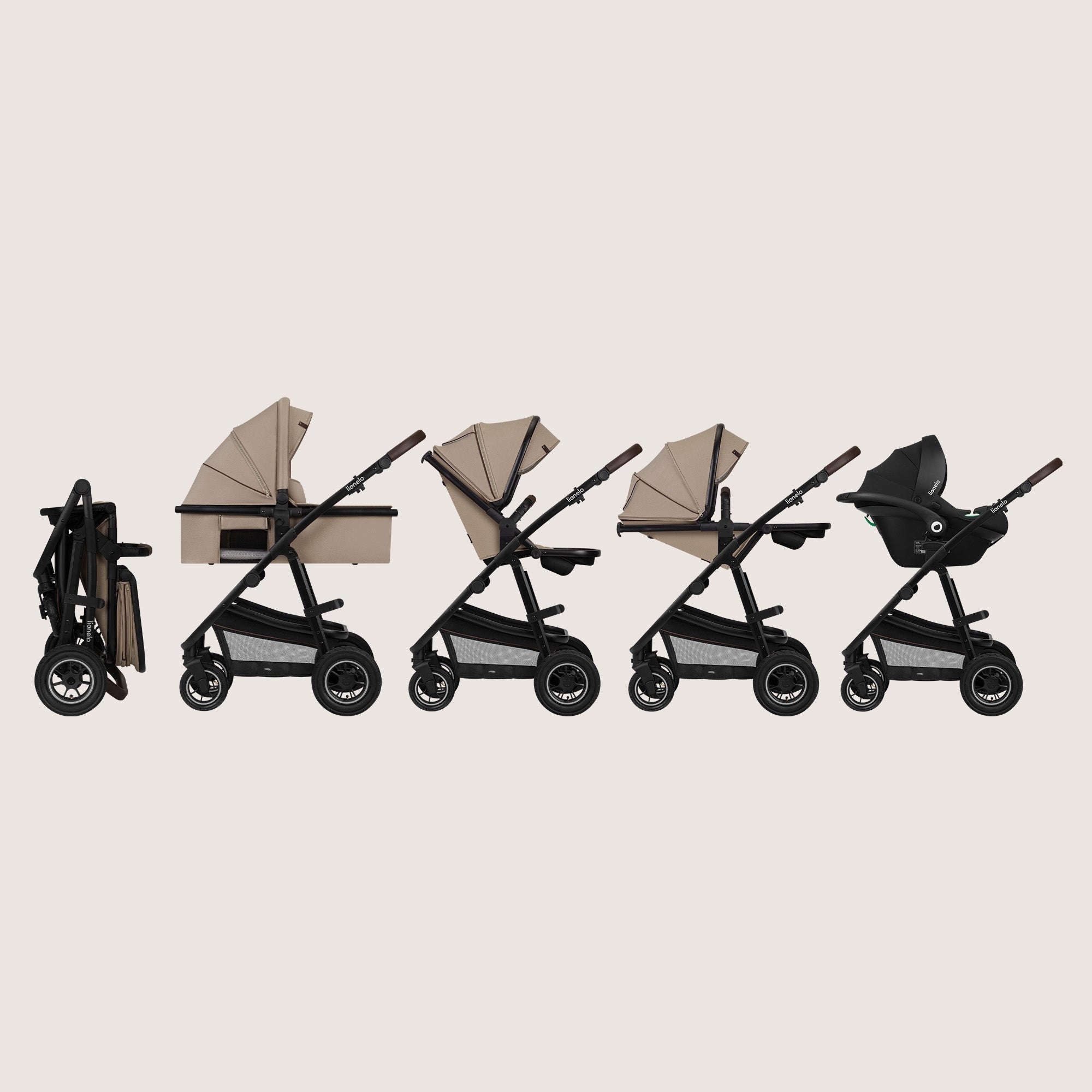 STROLLER 3in1 Stroller Gondola Seat Carrier i-size ADAC AMBER Packaging status original