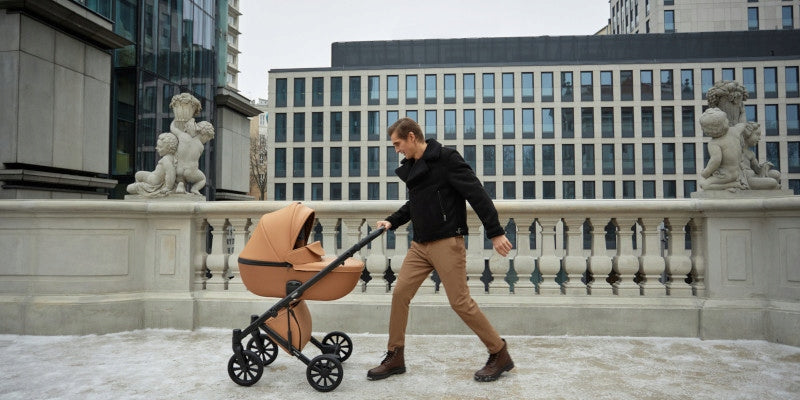 STROLLER ANEX 2IN1 MULTIFUNCTIONAL E/TYPE FOR A CHILD WITH GONDOLA LARGE WHEELS Brand Anex