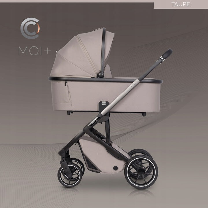 STROLLER CHILDREN SEAT 360° + GONDOLA 3in1 ACCESSORIES BAG 0-22 Manufacturer code Zestaw 2w1 wózek Moi+ z torbą i adapterami
