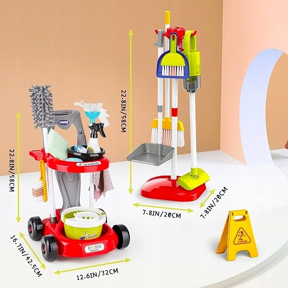 STROLLER CLEANING KIT FOR KIDS ROLE PLAY RED Kid's age 2＋ years