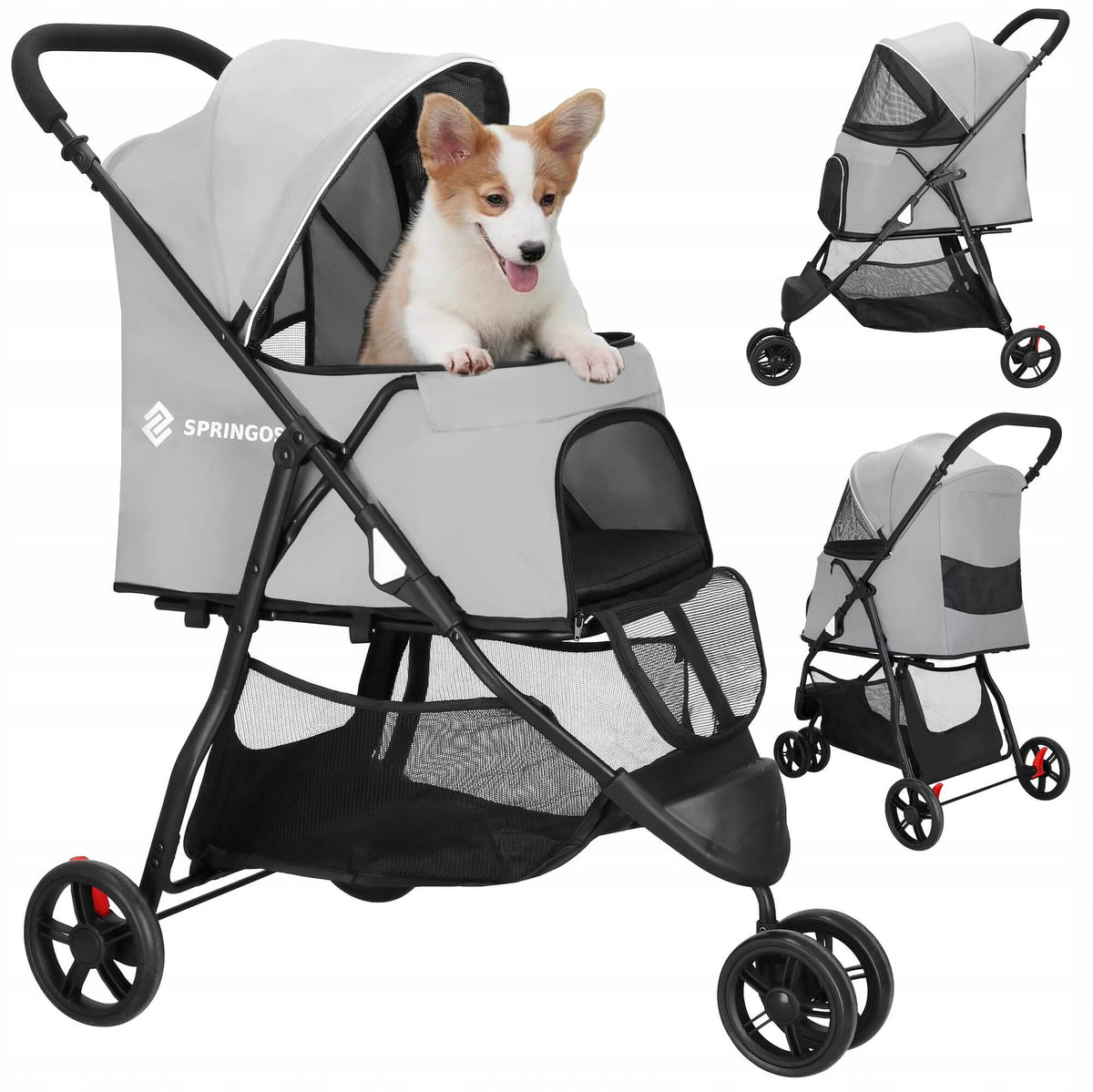 STROLLER FOR SMALL MEDIUM CAT DOG TRANSPORTER 15kg STROLLER