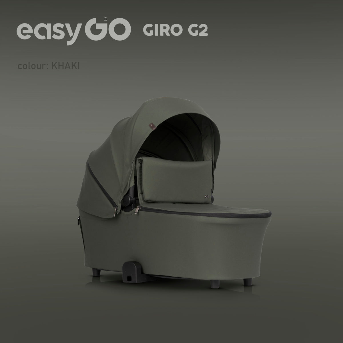 STROLLER + GONDOLA BAG RETRACTABLE SEAT 3in1 LARGE WHEELS 0-22KG Manufacturer code W/EA/GIRO/G2/2W1/KH