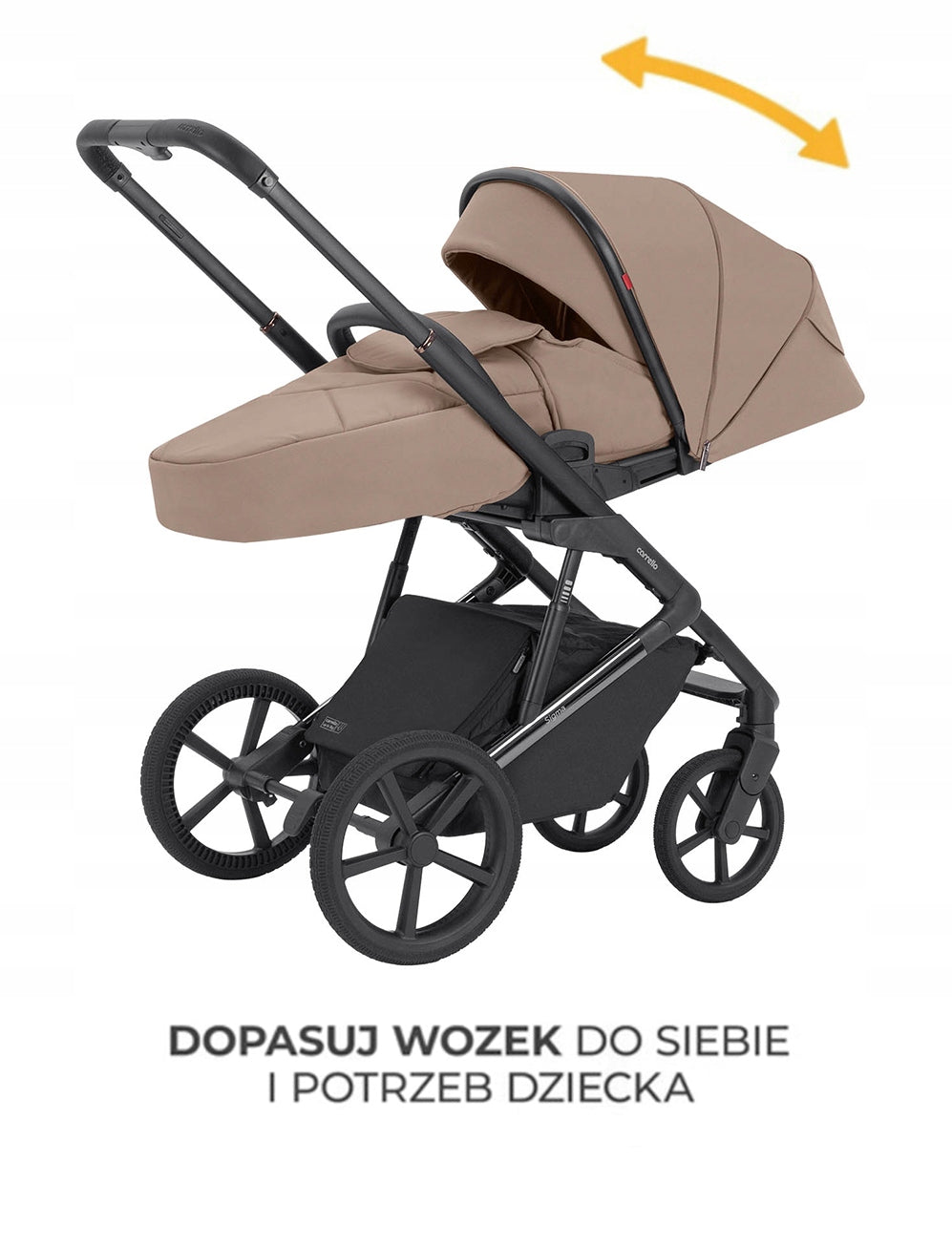 STROLLER + GONDOLA RETRACTABLE SEAT 2in1 LARGE WHEELS SIGMA 22 KG Packaging status original
