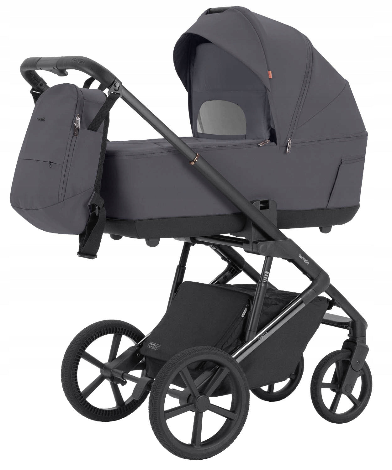 STROLLER + GONDOLA SET 3in1 LARGE WHEELS ADJUSTMENT 0-22 KG FRONT REAR Packaging status original