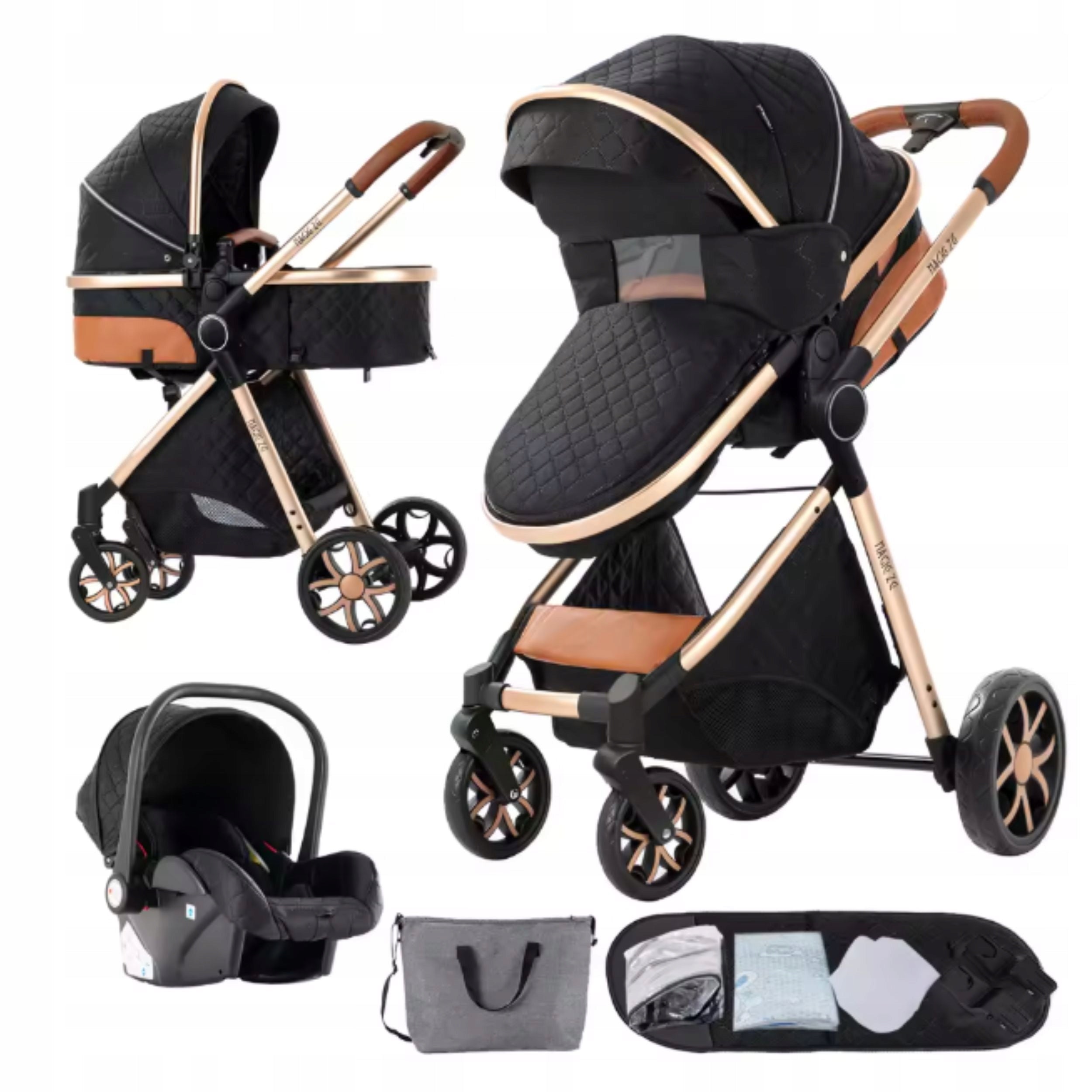STROLLER MULTIFUNCTIONAL MAGIC ZC 3IN1 GONDOLA WALK CAR SEAT - WARM