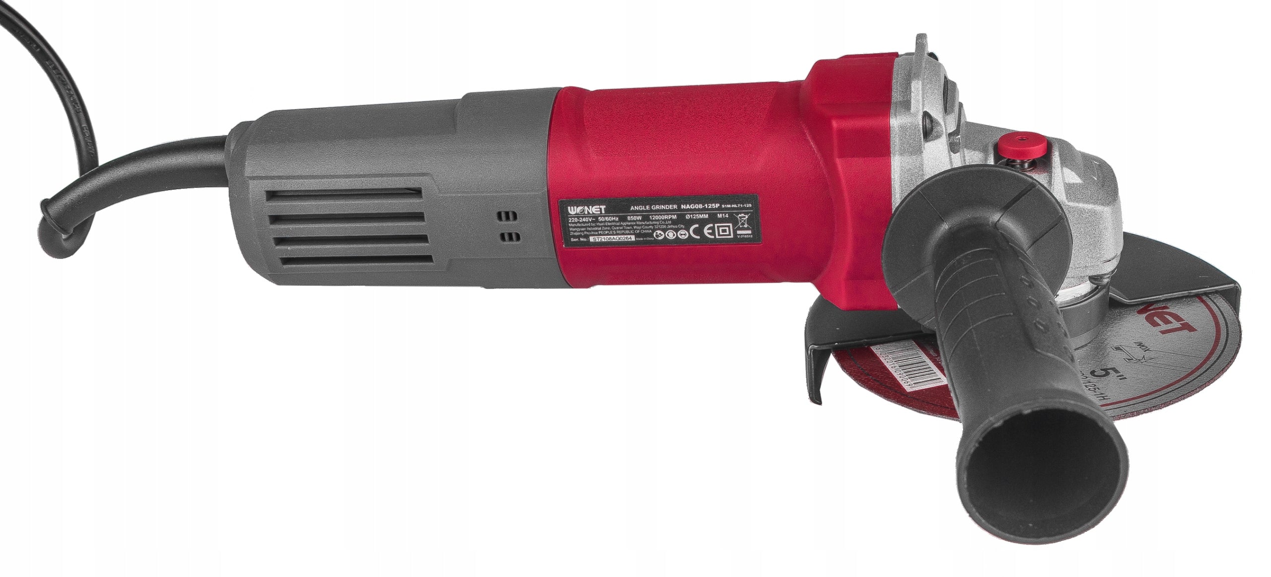 STRONG ANGLE GRINDER ELECTRIC ANGLE 850W 125mm GIFT FOR DAD Manufacturer code AG08-125P