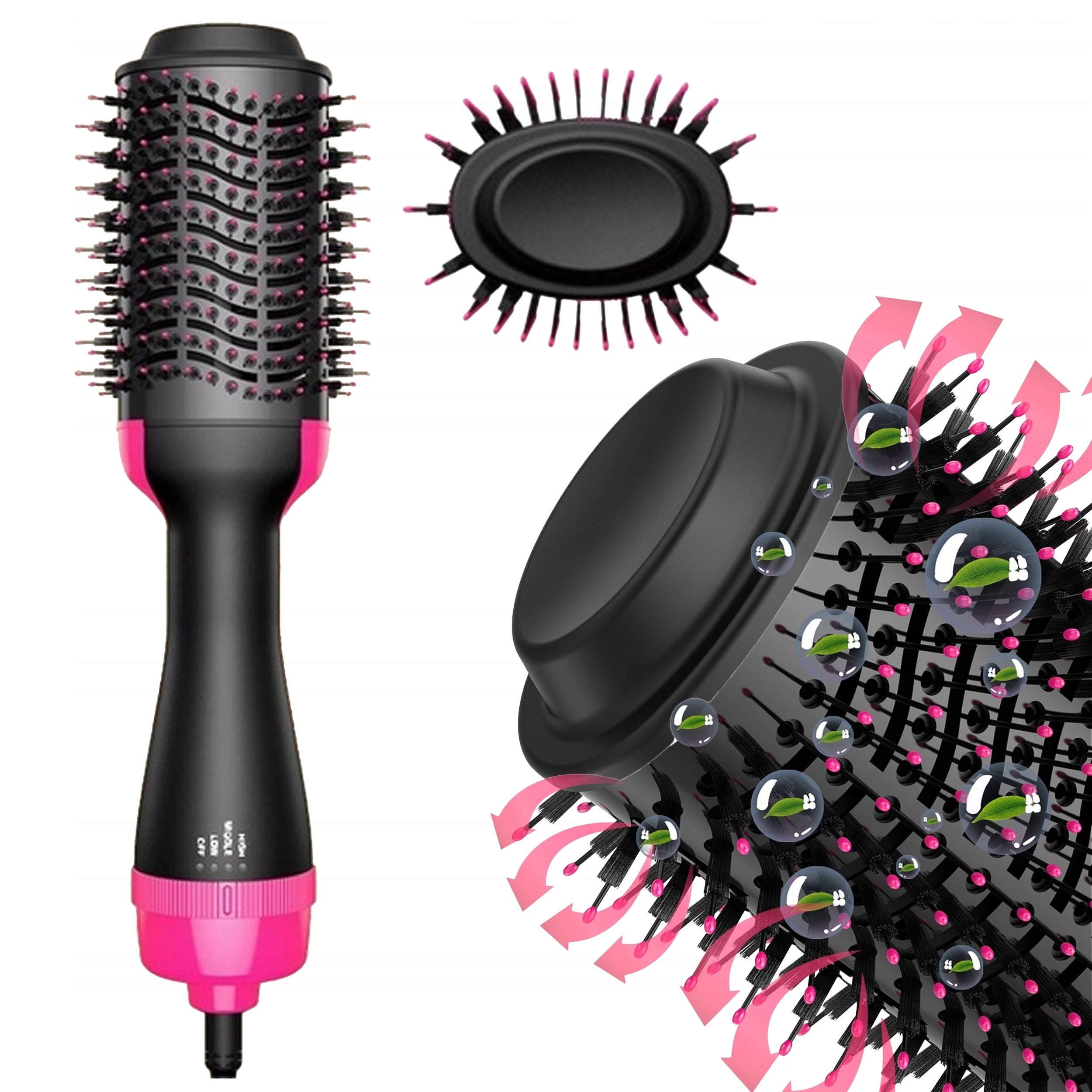 STRONG BRUSH DRYER 4IN1 HAIR CURLER STRAIGHTENER 1200W ROTATING