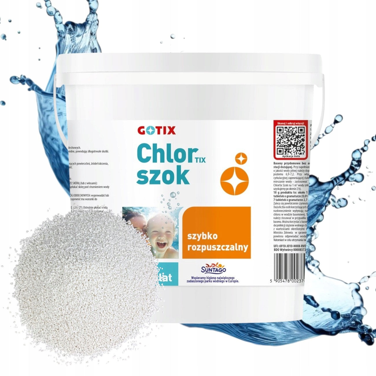 STRONG CHLORINE SHOCK 5KG FOR POOL JACUZZI SPA granules POOL CHEMISTRY Brand Gotix