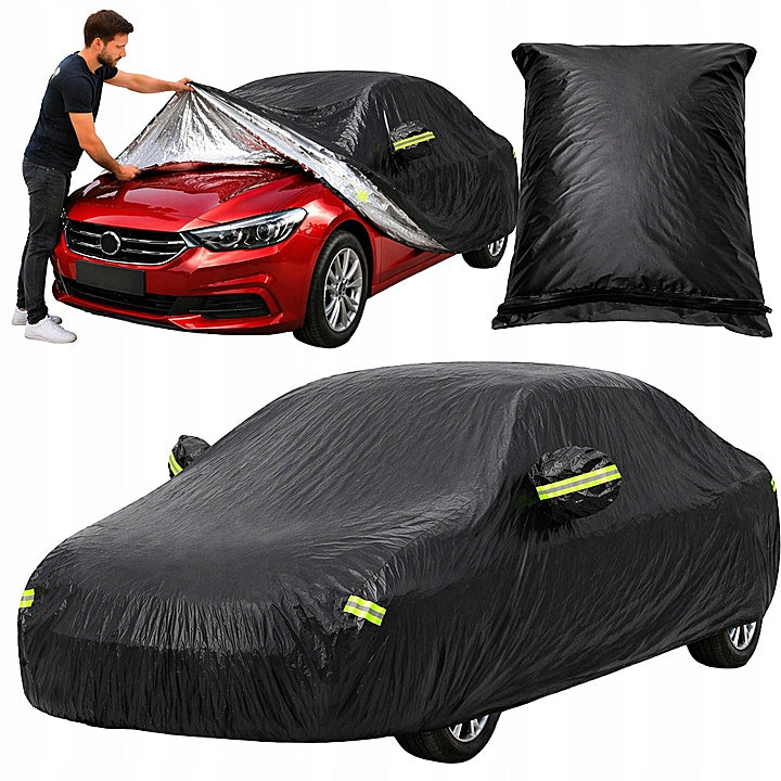 STRONG COVER WATERPROOF TARPAULIN FOR CAR 2 COLORS SUV XL MIRRORS Packaging status original