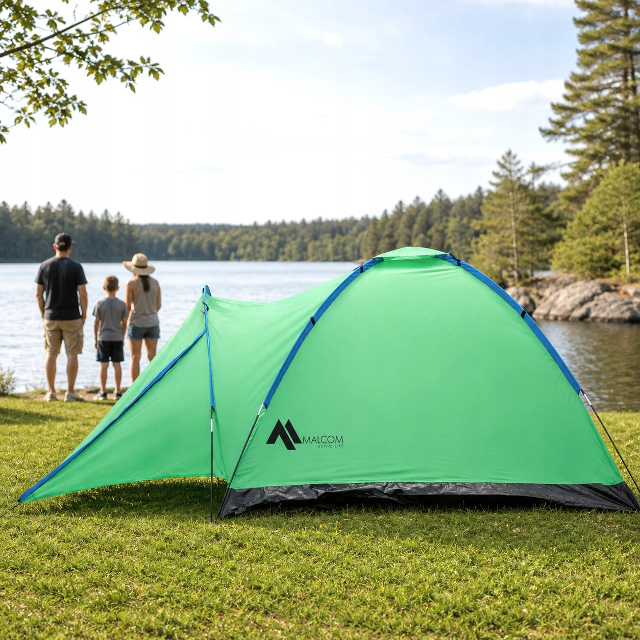 STRONG GARDEN TENT HIKING CAMPING 6-PERSON IGLO 240x290cm XXL Manufacturer code SDH098