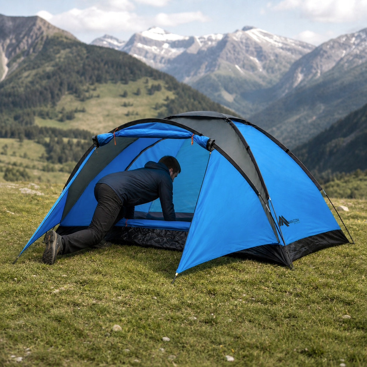 STRONG GARDEN TENT HIKING CAMPING 6-PERSON IGLO 240x290cm XXL Manufacturer code SDH099-K