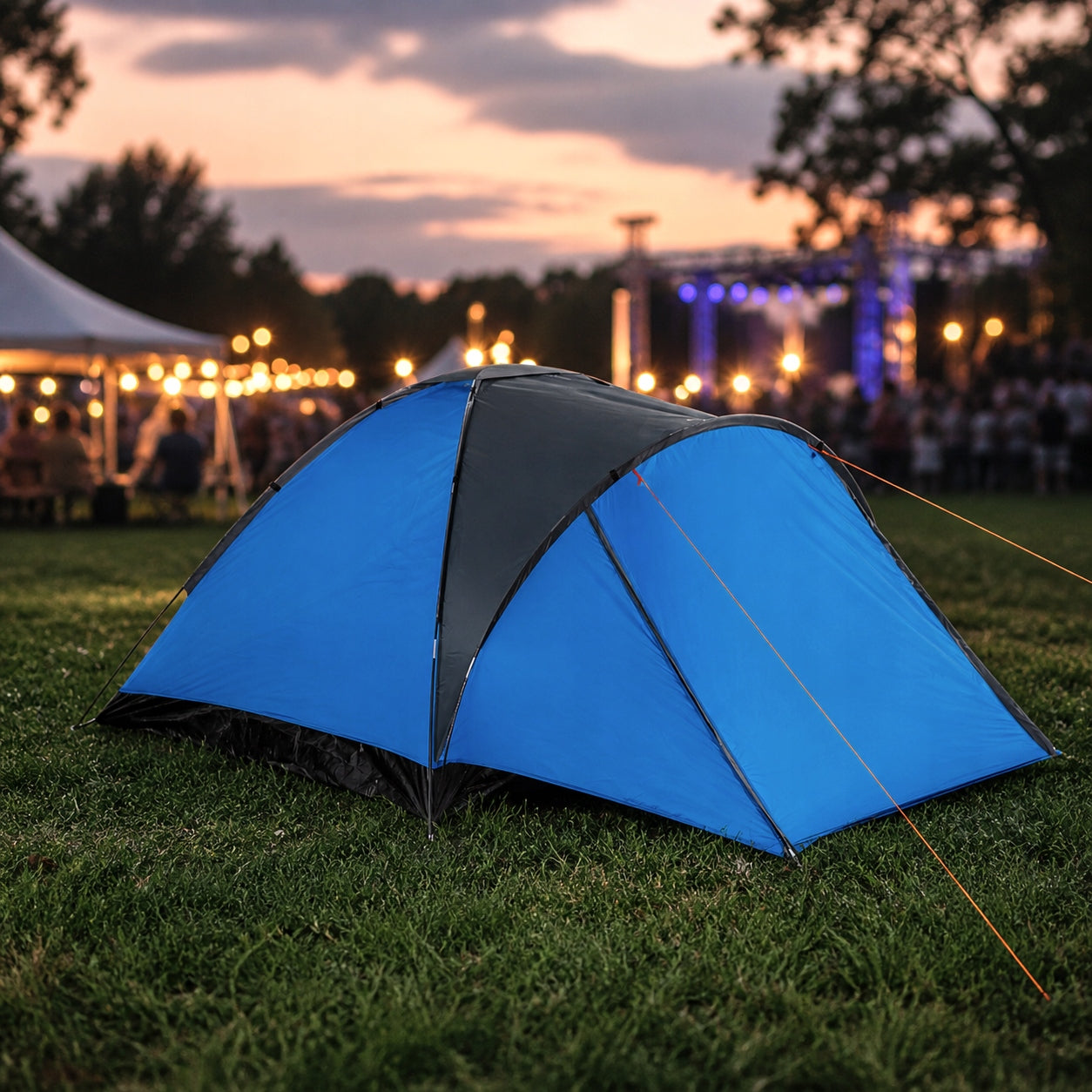 STRONG GARDEN TENT HIKING CAMPING 6-PERSON IGLO 240x290cm XXL Packaging status original