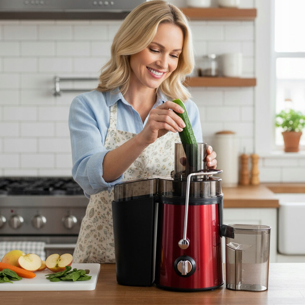 STRONG JUICER HIGH SPEED FRUIT AND VEGETABLE JUICER 1000W Packaging status original