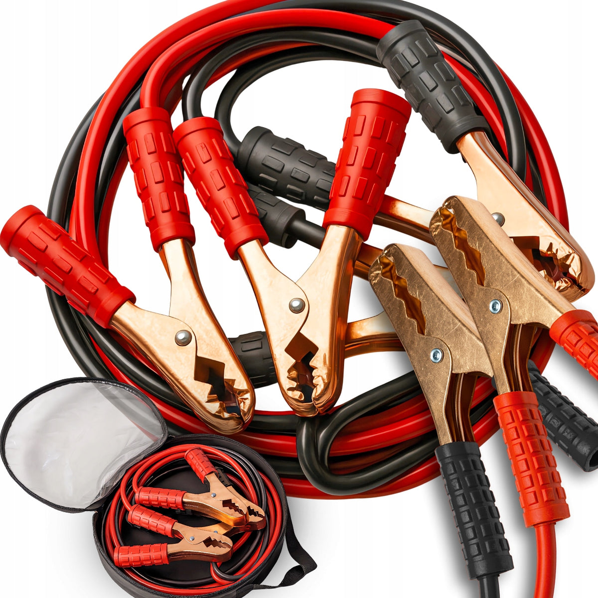STRONG JUMPER CABLES WIRES FOR STARTING THE CAR 500A 2.20M CASE