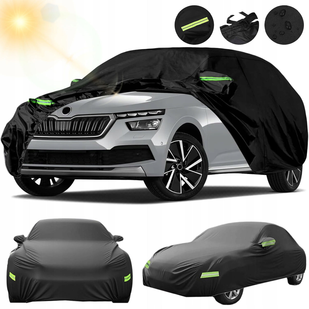 STRONG LARGE COVER WATERPROOF TARPAULIN WINTER CAR AUTO 3XL SUV 5.3X2M