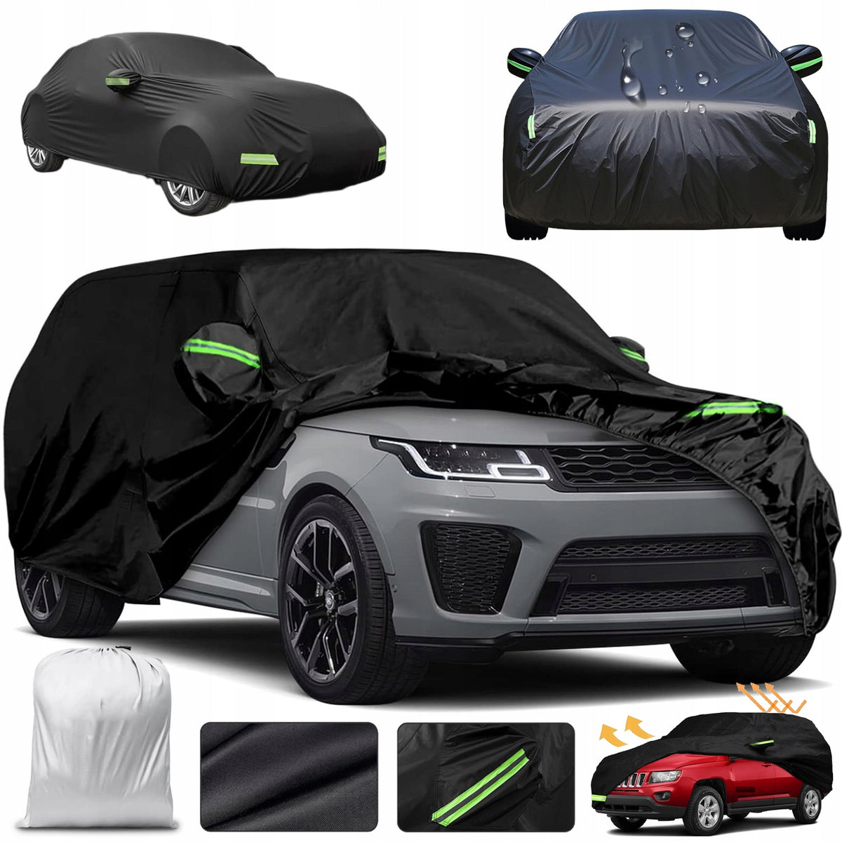 STRONG LARGE COVER WATERPROOF TARPAULIN WINTER CAR AUTO RAINPROOF