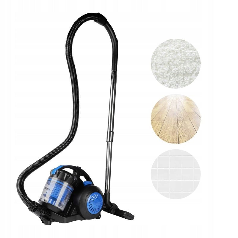 STRONG LIGHTWEIGHT BAGLESS HOUSEHOLD CYCLONE VACUUM CLEANER 5M FILTER SMALL POWERFUL Certificates of conformity CE