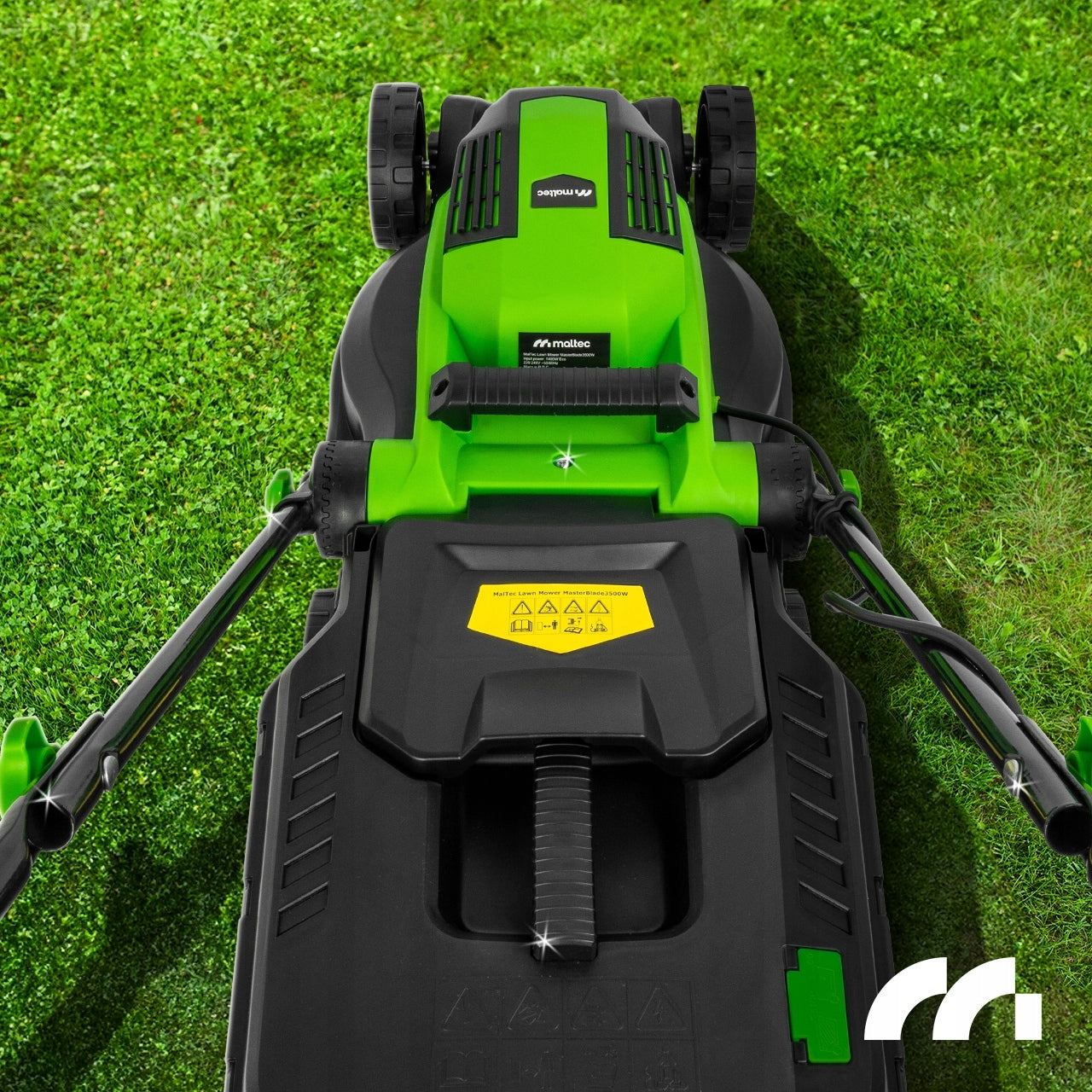 STRONG LIGHTWEIGHT ELECTRIC LAWN MOWER LARGE BASKET 30L 2100W + GLOVES Brand Maltec