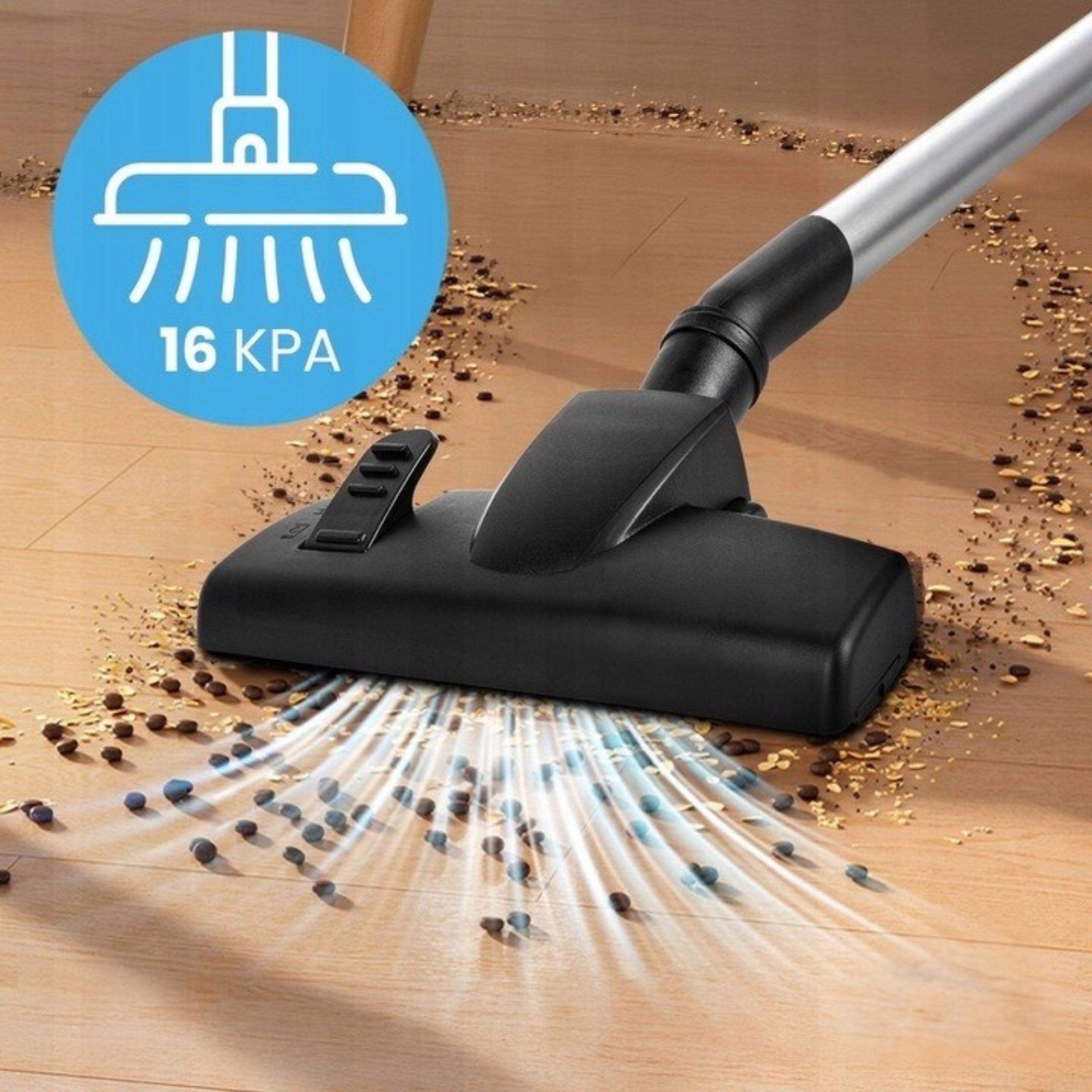 STRONG LIGHTWEIGHT SMALL HANDHELD UPRIGHT CYCLONE BAGLESS VACUUM CLEANER Manufacturer code silber_vertical