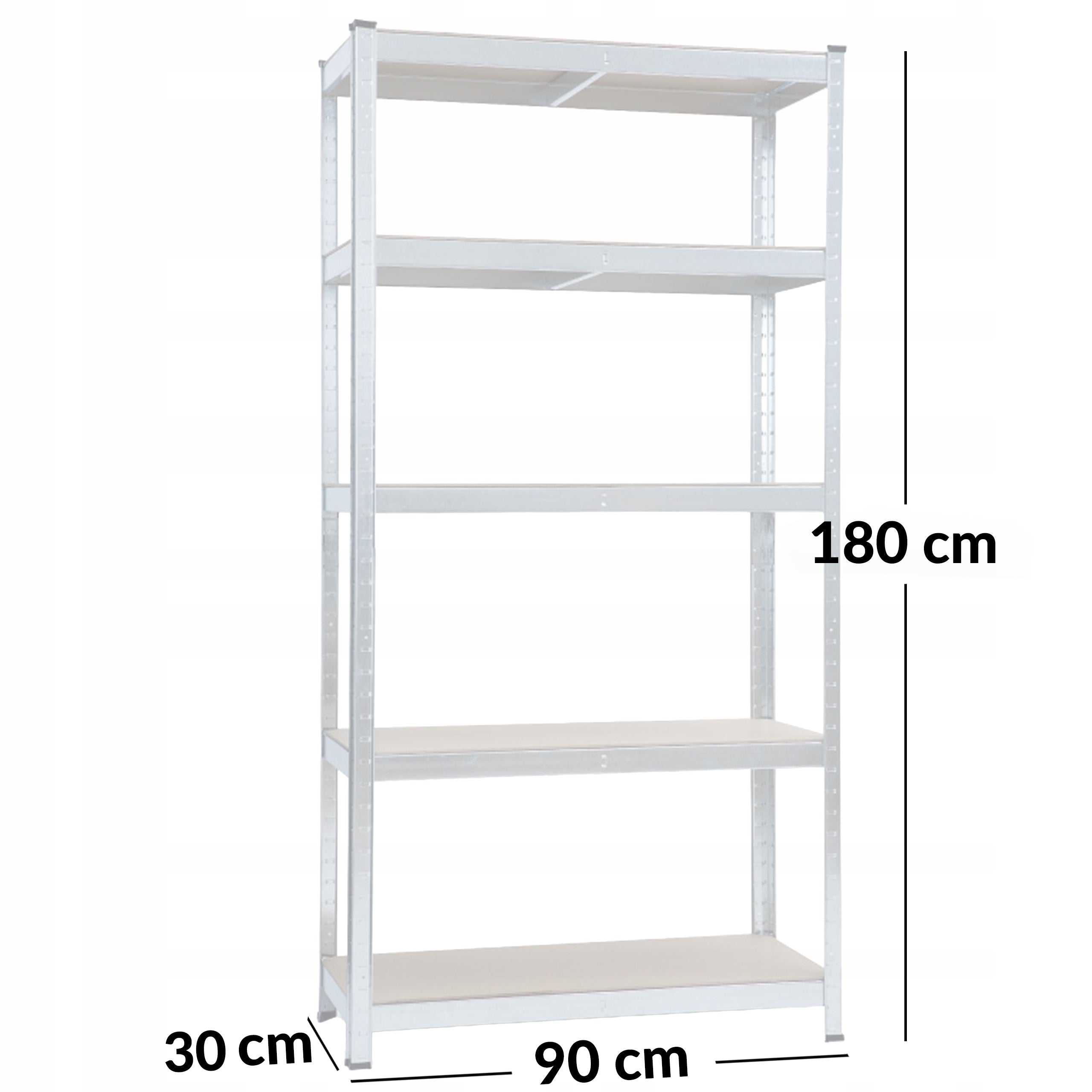 STRONG METAL STORAGE RACK 180x90x30cm CABINET SHELF GARAGE HD7000 STEEL Manufacturer code 6.02.27687