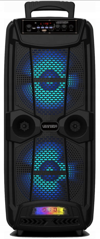STRONG SPEAKER COLUMN 600W PORTABLE BLUETOOTH USB SD + MICROPHONE Packaging status original