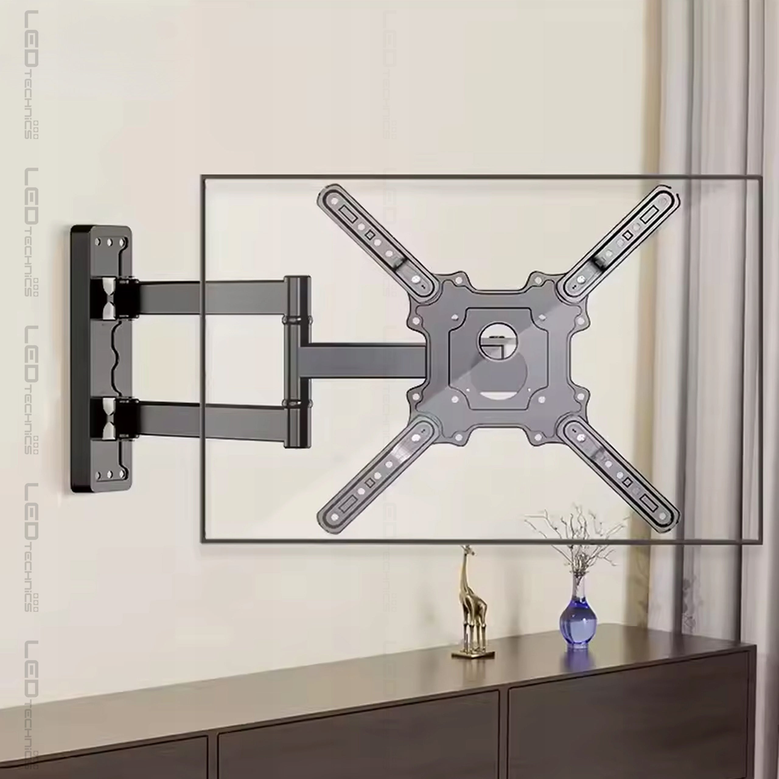 STRONG SWIVEL TV MOUNT UNIVERSAL VESA HANGER TV 10-55 INCHES Packaging status original